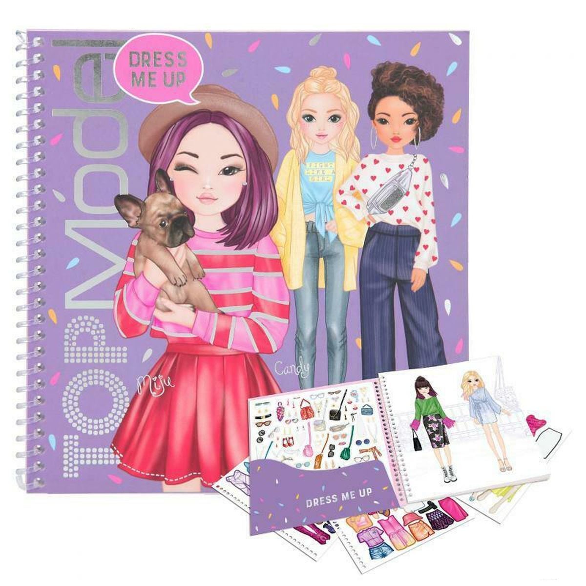 Aktivitetsbok Dress Me Up Sticker Book Topmodel