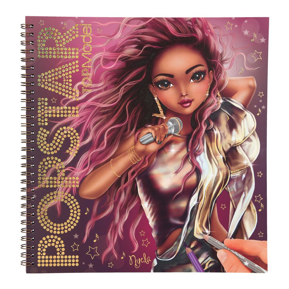 Aktivitetsbok Popstar Coloring Book Topmodel