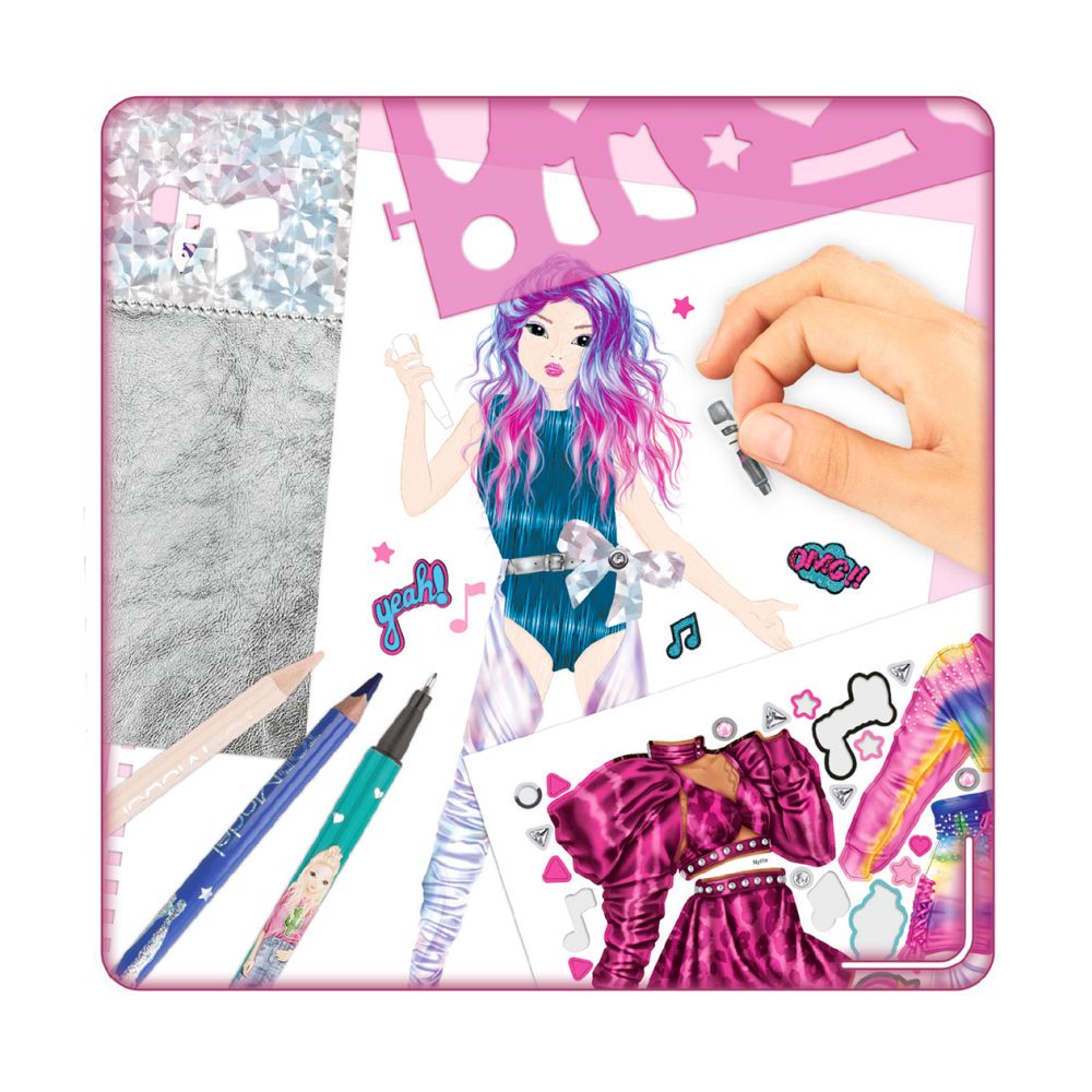 Aktivitetsbok Popstar Coloring Book Topmodel