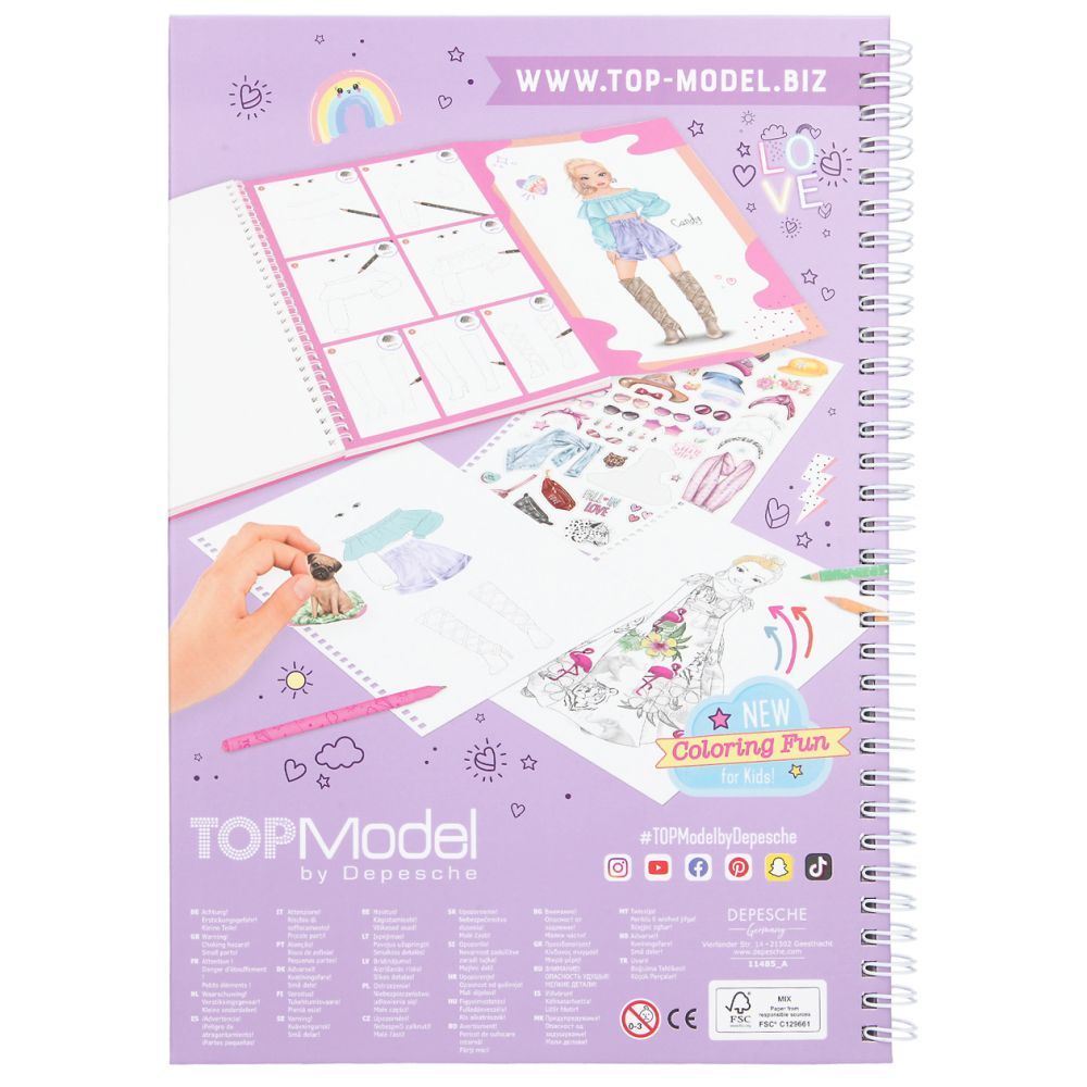 Aktivitetsbok M Blyantsett Topmodel