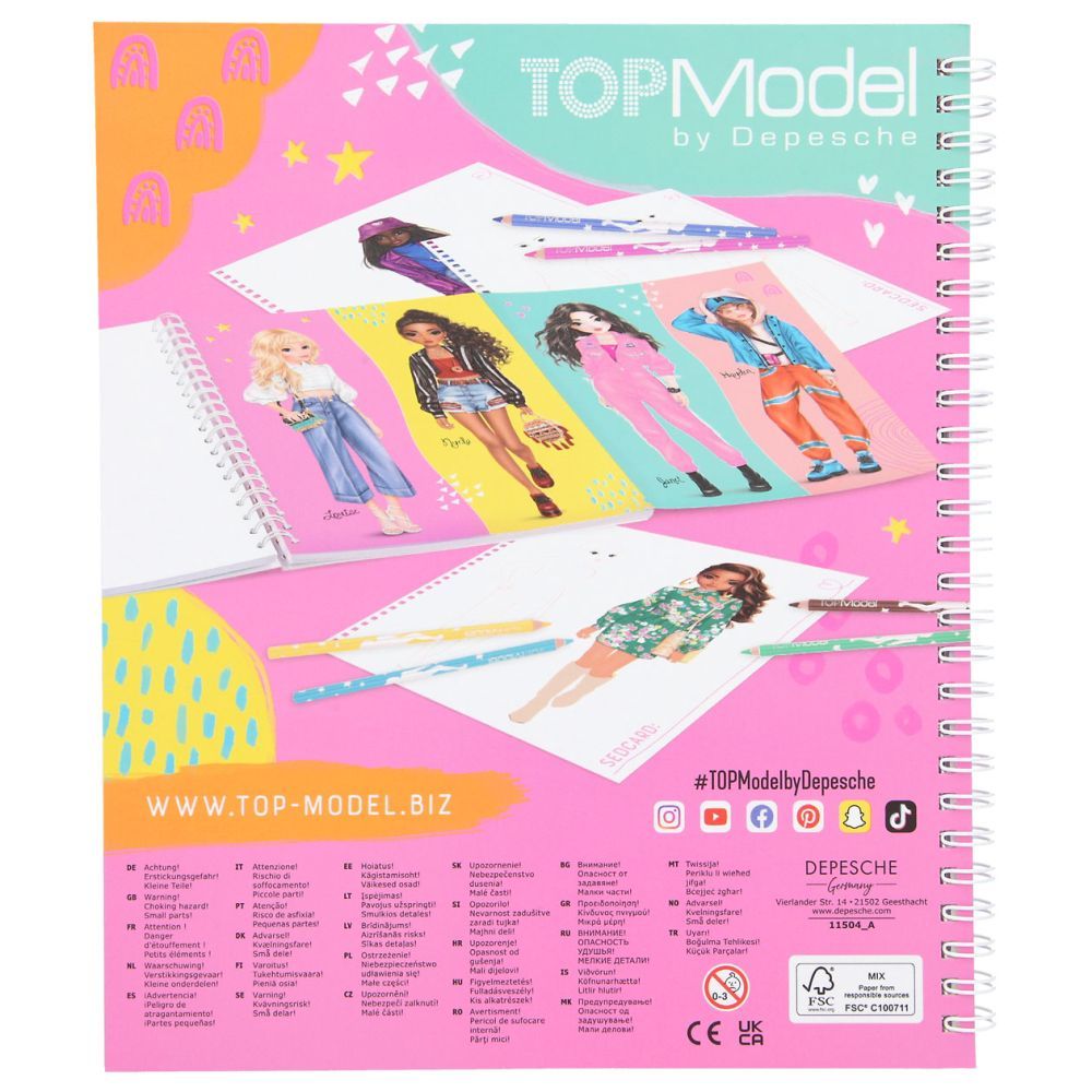 Aktivitetsbok Coloring Book Topmodel