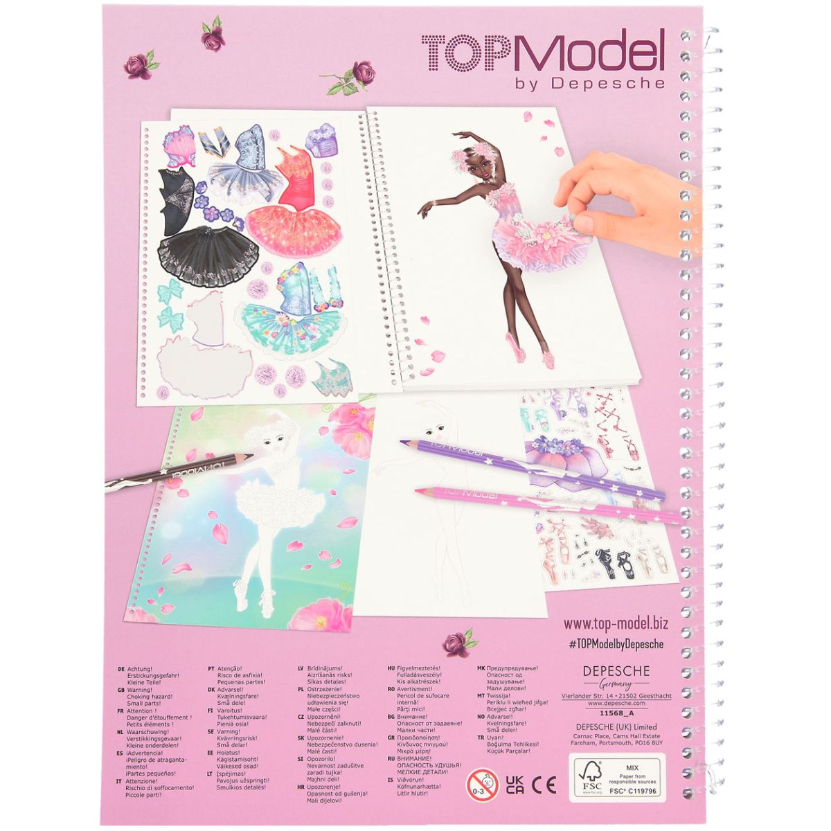 Aktivitetsbok Create Your Ballerina Topmodel