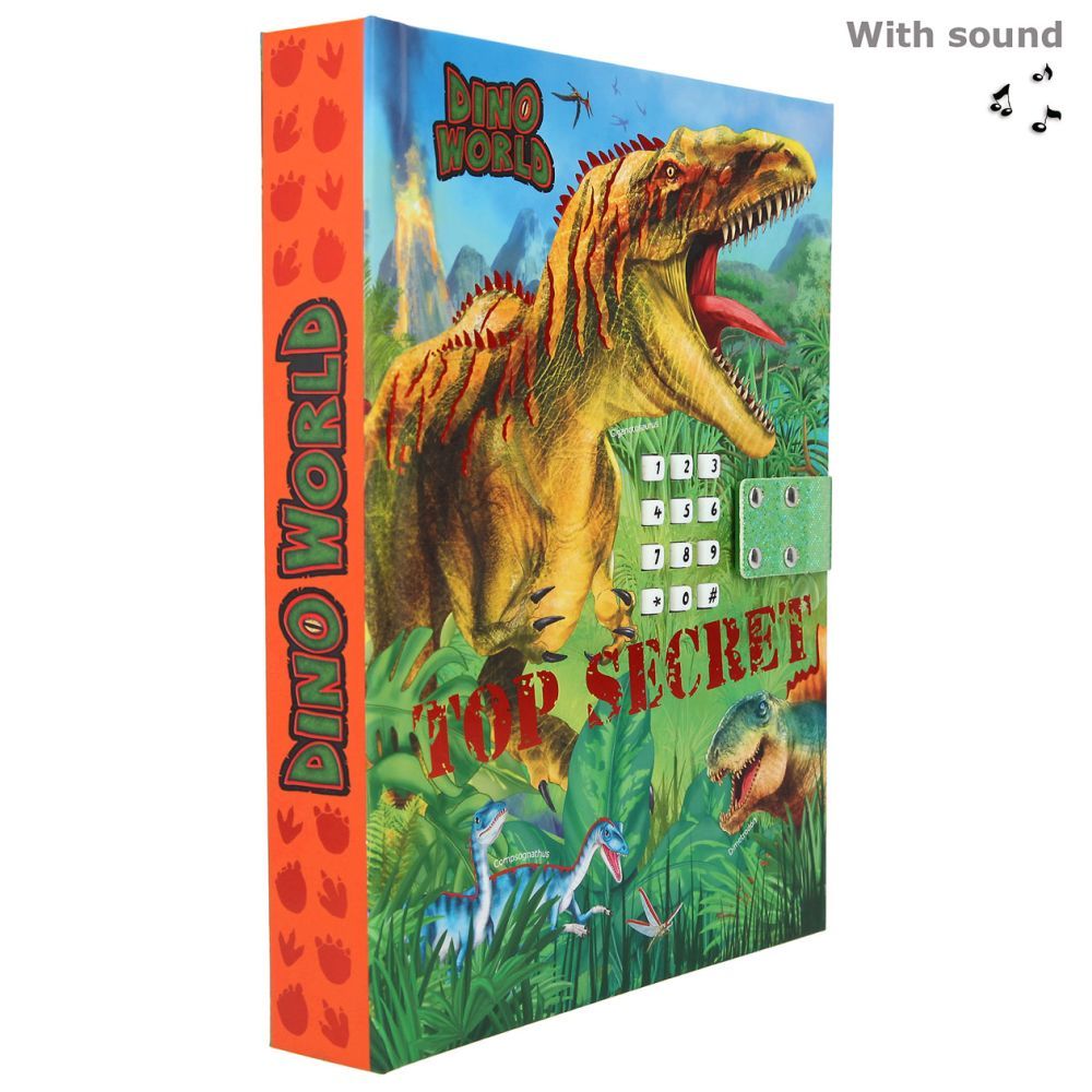 Dagbok Med Kodelås Og Musikk Dino World