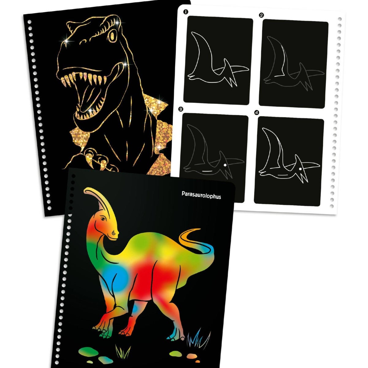 Aktivitetsbok "Magic Scratch" Dino World