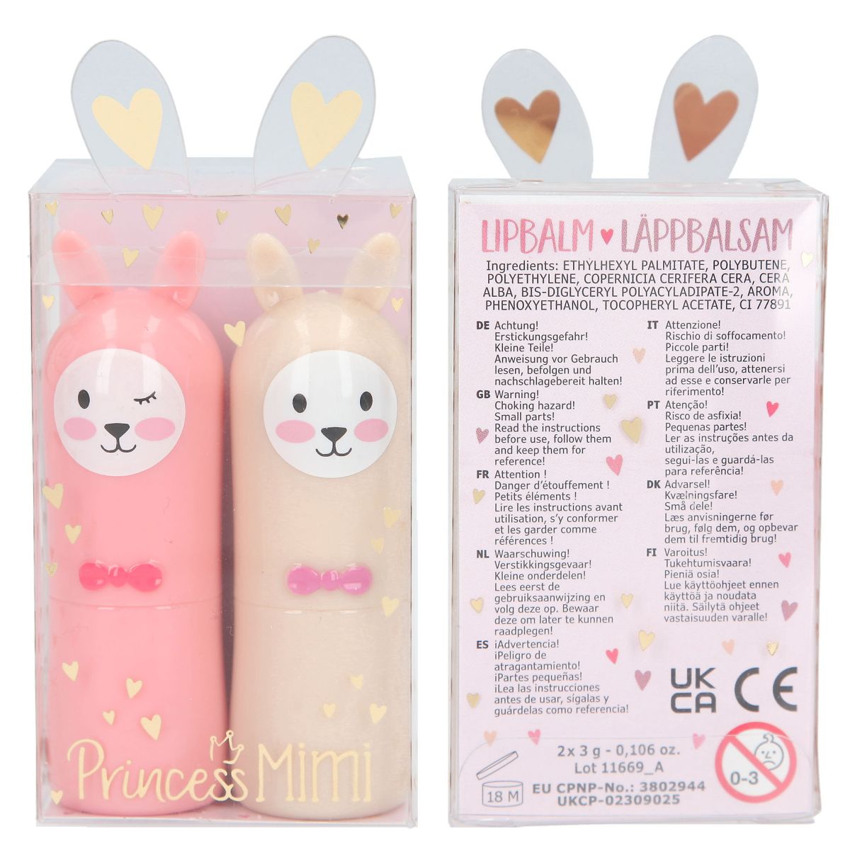 Lipbalm Sett 2Ass Princess Mimi
