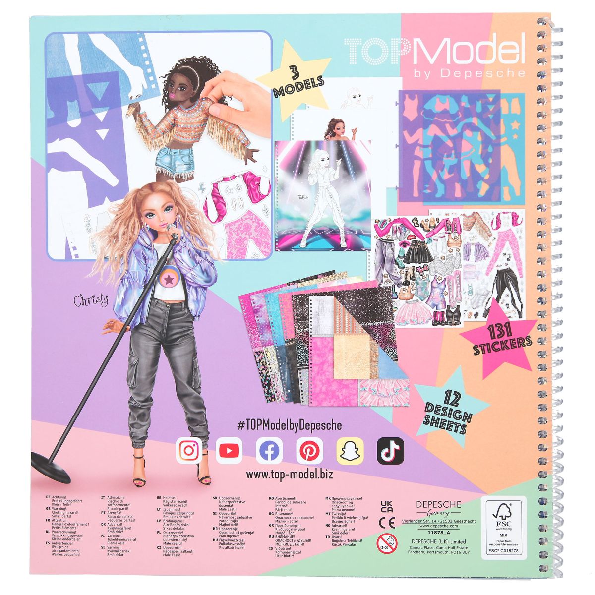 Aktivitetsbok Popstar Topmodel