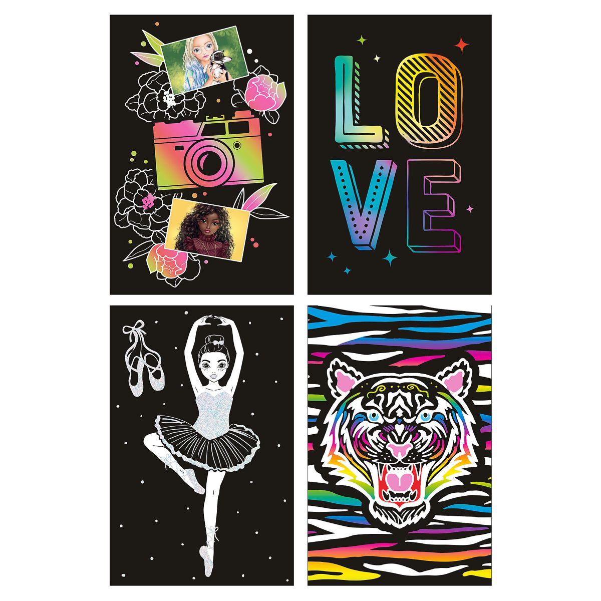 Aktivitetsbok Magic Scratch Topmodel