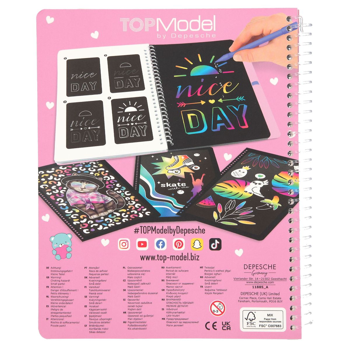 Aktivitetsbok Magic Scratch Topmodel