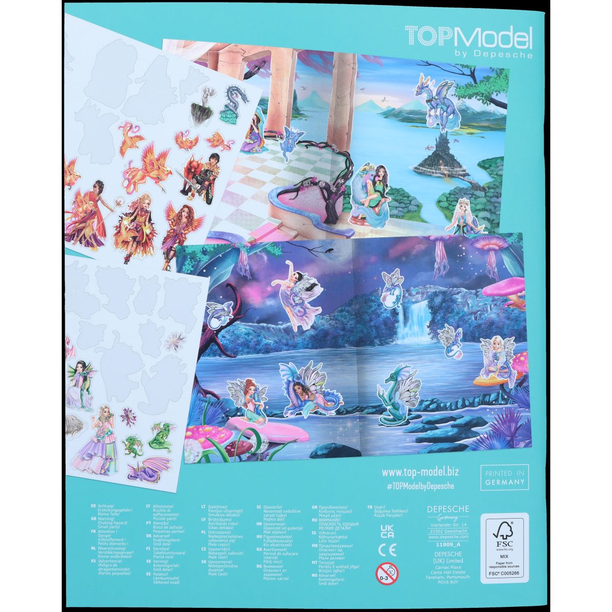 Aktivitetsbok Stickersworld Dragon Love Topmodel