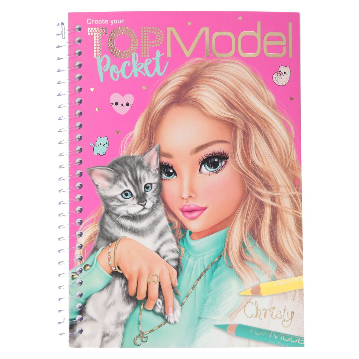 Aktivitetsbok Pocket M/Katt Topmodel