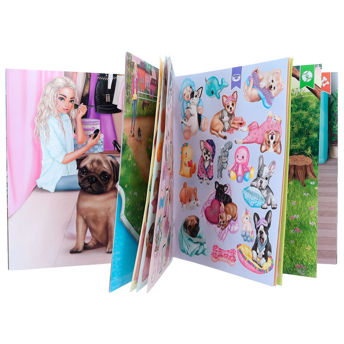 Aktivitetsbok Stickers World Corgi Topmodel