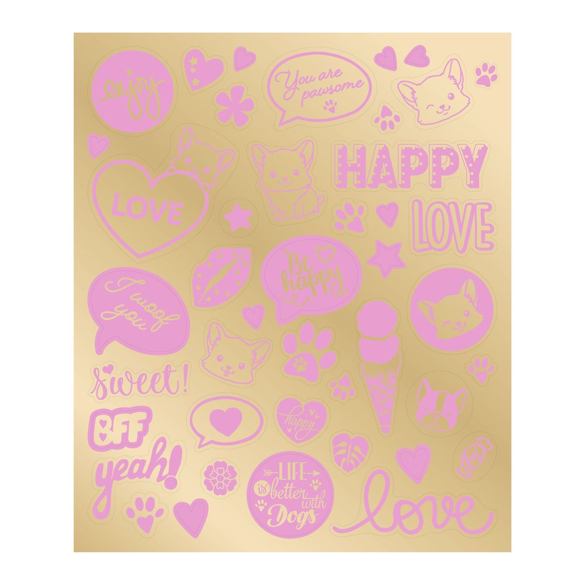 Aktivitetsbok Paljett/Plysj Corgi Topmodel