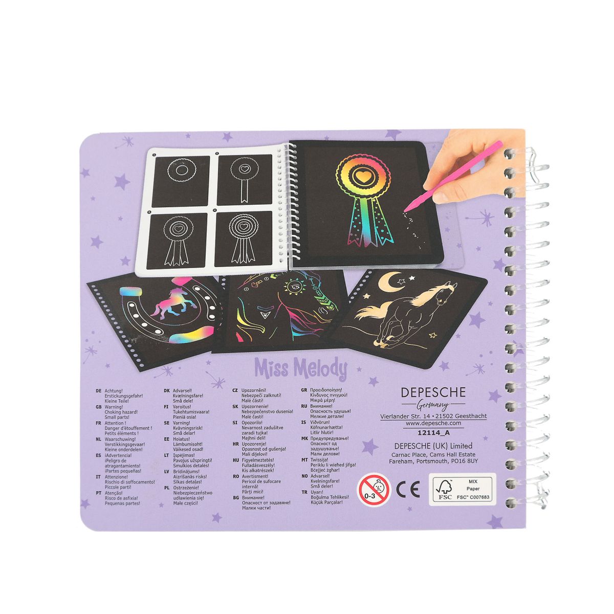 Aktivitetsbok Mini  "Magic Scratch"  Miss Melody