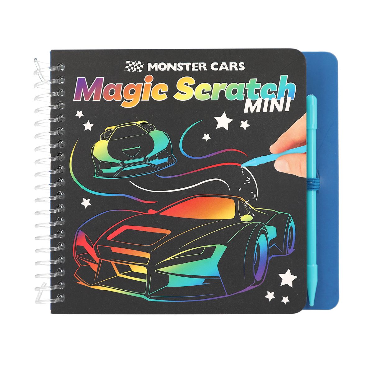 Aktivitetsbok Magic Scratch Monster Cars