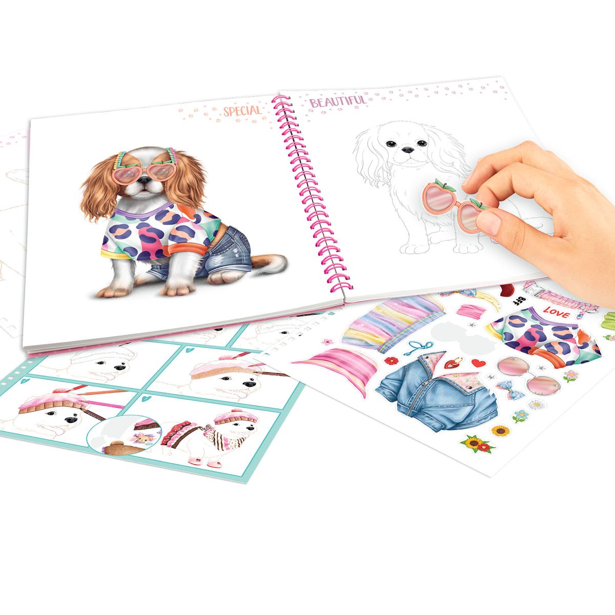 Aktivitetsbok Create Your Doggy Coloring Book Topm