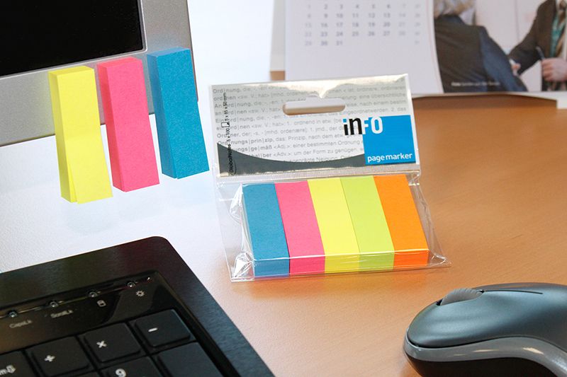 Bokmerke Info 15X50 Assortert Neon (5)