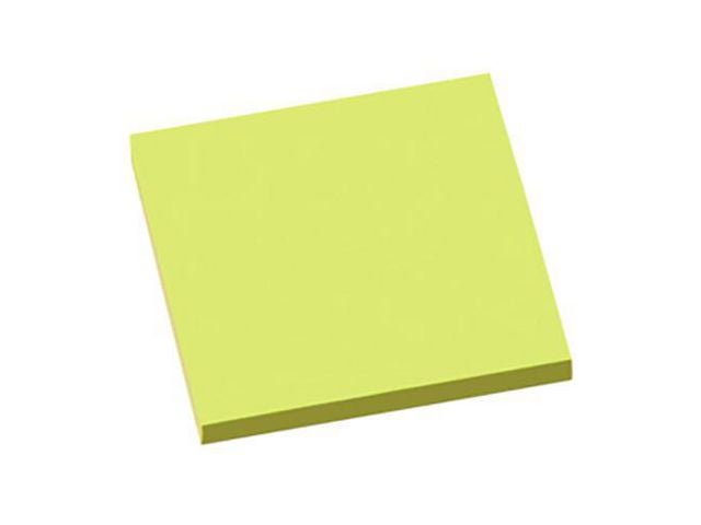 Notatblokk Info 75X75 Neon Grønn