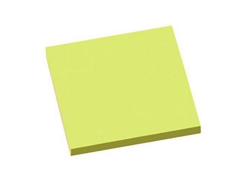 Notatblokk Info 75X75 Neon Grønn