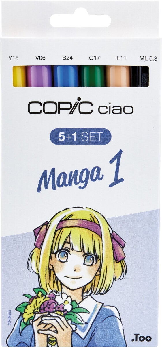 Tusj Copic Ciao Alkoholbasert 5+1 Manga 1