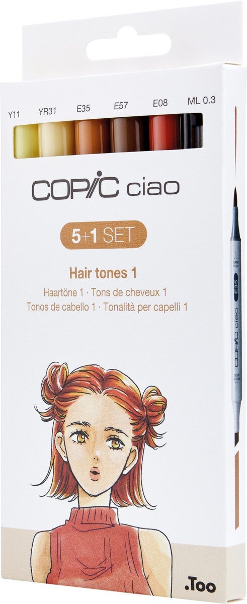 Tusj Copic Ciao Alkoholbasert 5+1 Hair Tones 1