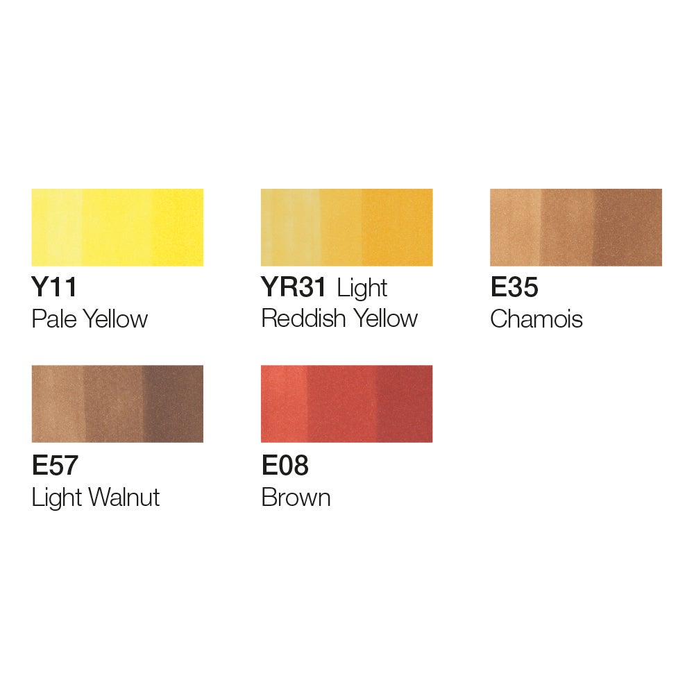 Tusj Copic Ciao Alkoholbasert 5+1 Hair Tones 1