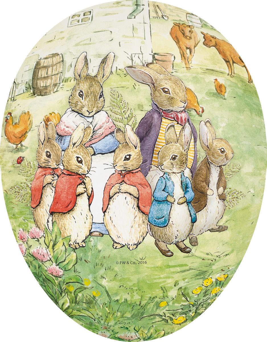 Påskeegg Beatrix Potter 15cm Ass