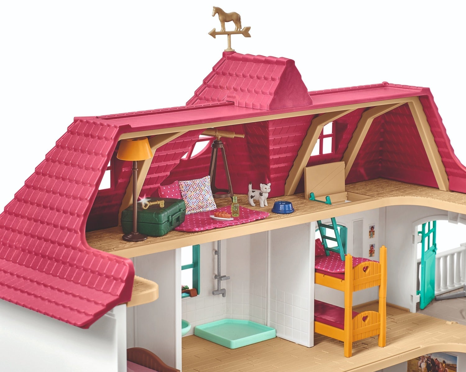 Stor Hestegård med gårdshus og stall