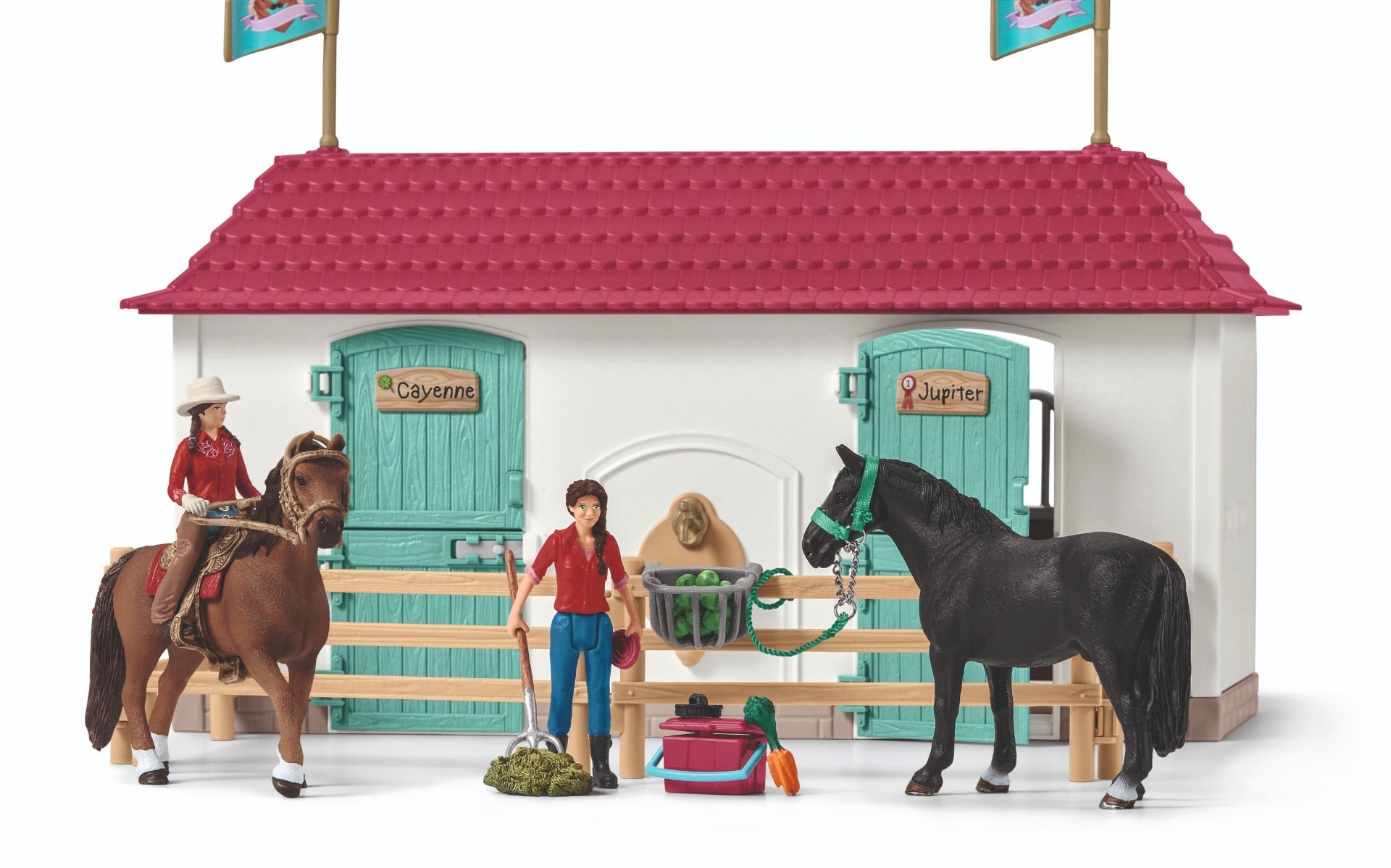 Stor Hestegård med gårdshus og stall