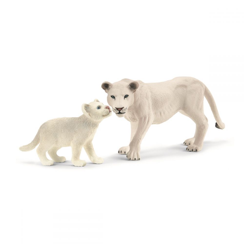 Schleich Hvit Løve m/Unger