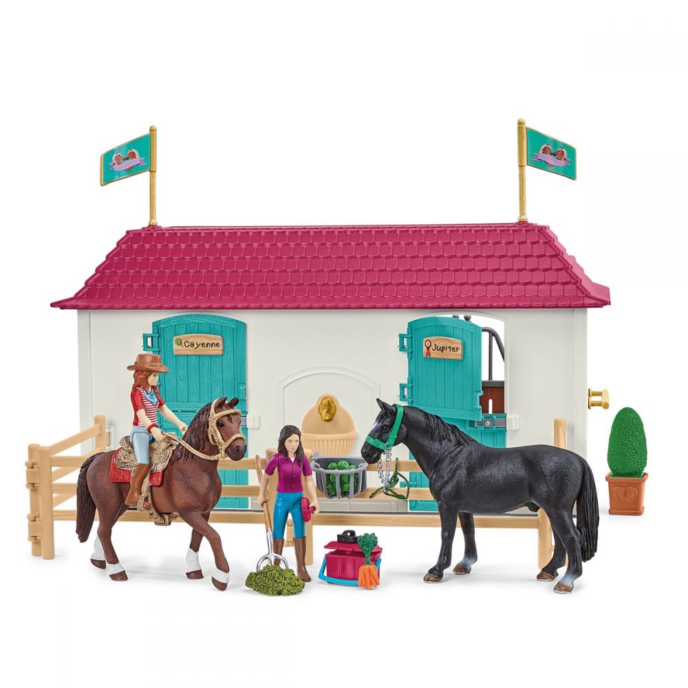Schleich hus og stall