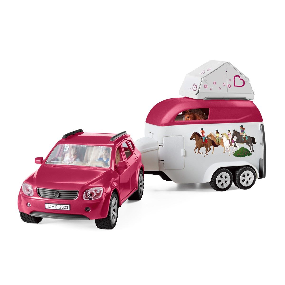 Schleich hest m/bil og trailer