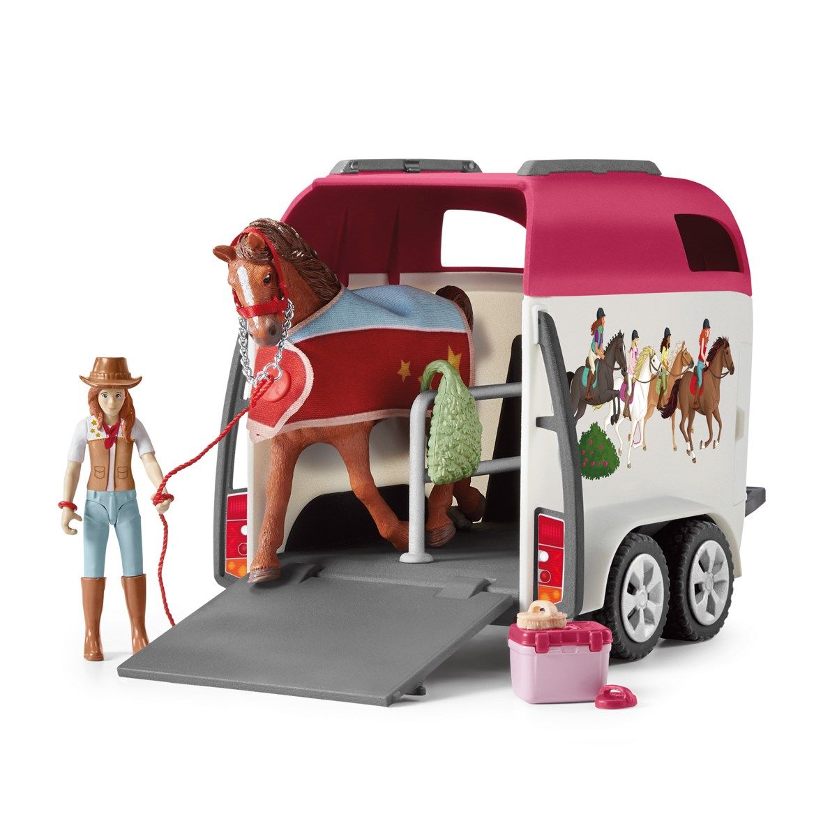 Schleich hest m/bil og trailer