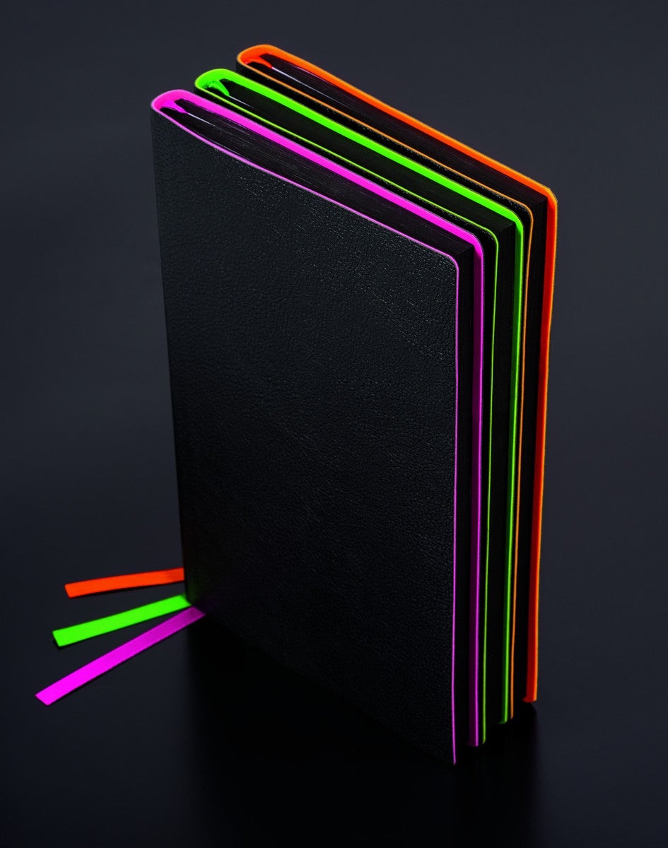 Notatbok Brunnen A5 Sort/Rosa Dots