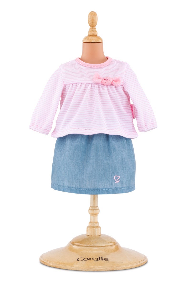 Dukke Corolle 30cm Topp & Skjørt