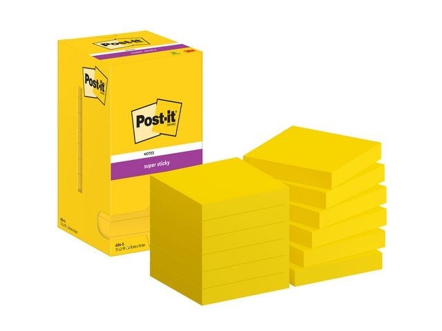 Notatblokk Post-It SSN 76x76 u.gul(12)