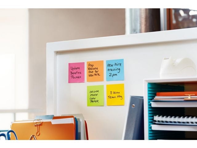 Notatblokk Post-It SSN 76x127 u.gul(12)