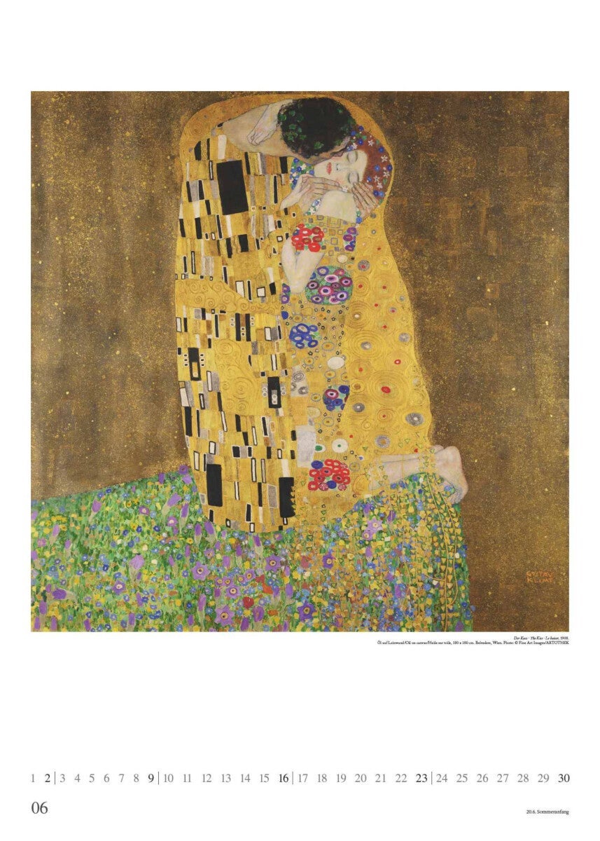 Kalender 2024 Gustav Klimt 50x70cm