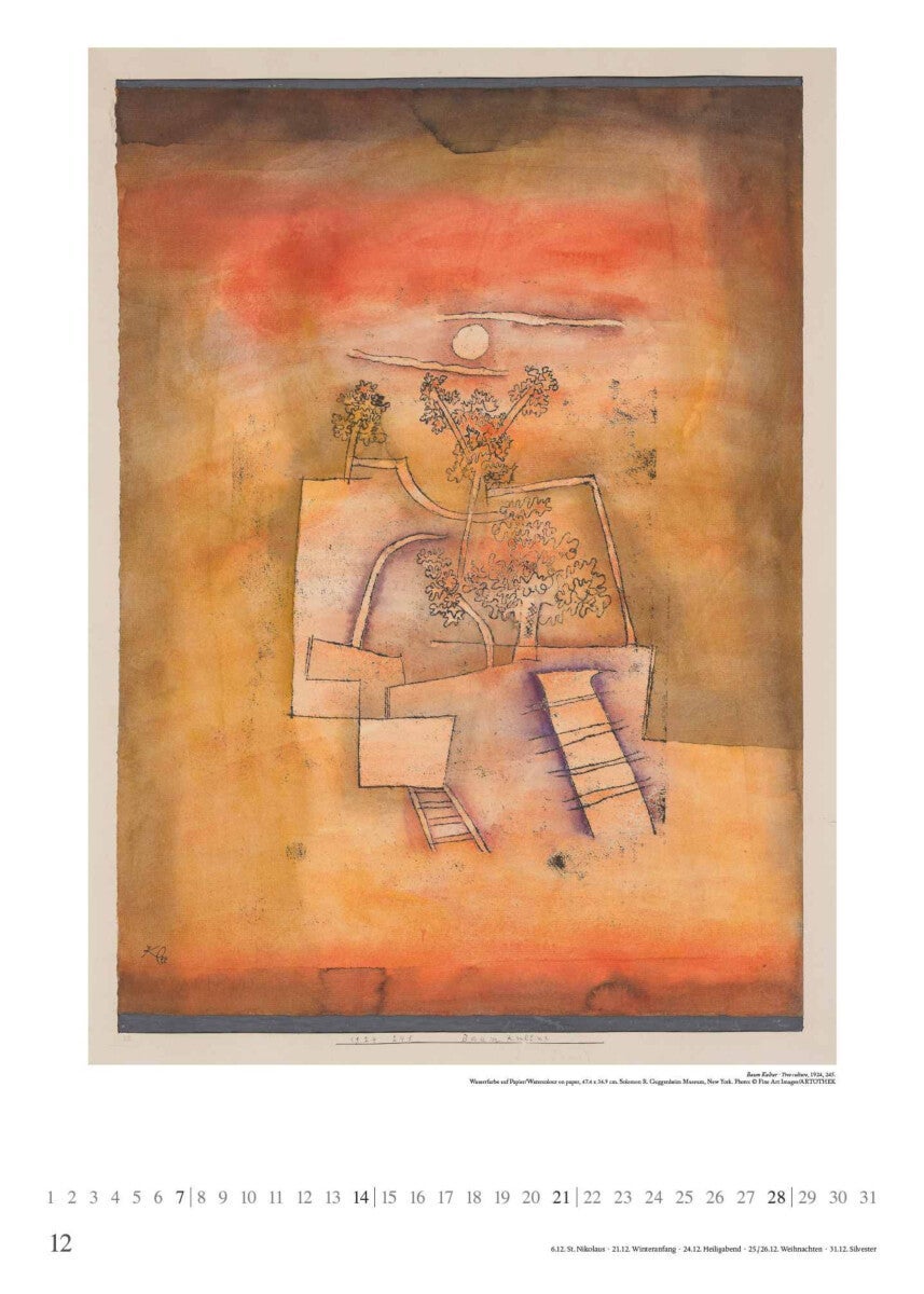 Kalender 2025 Paul Klee 50x70cm