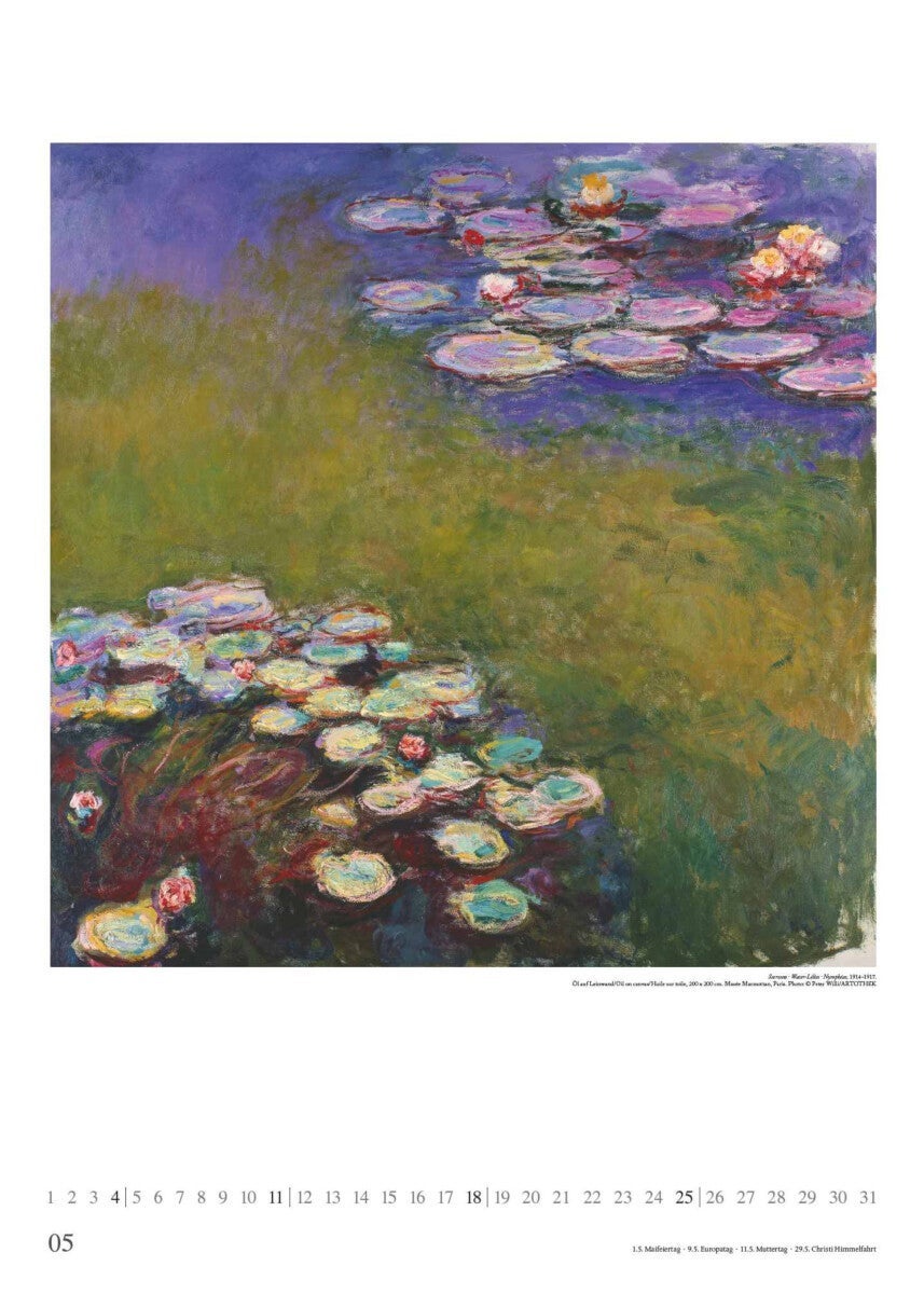 Kalender 2025 Claude Monet 50x70cm