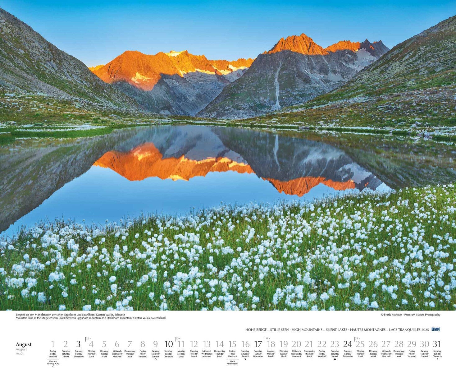 Kalender 2025 Mountain and Lakes 52x43cm