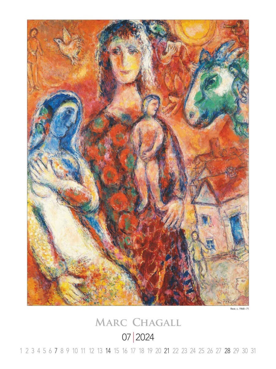 Kalender 2024 Marc Chagall 42x56cm