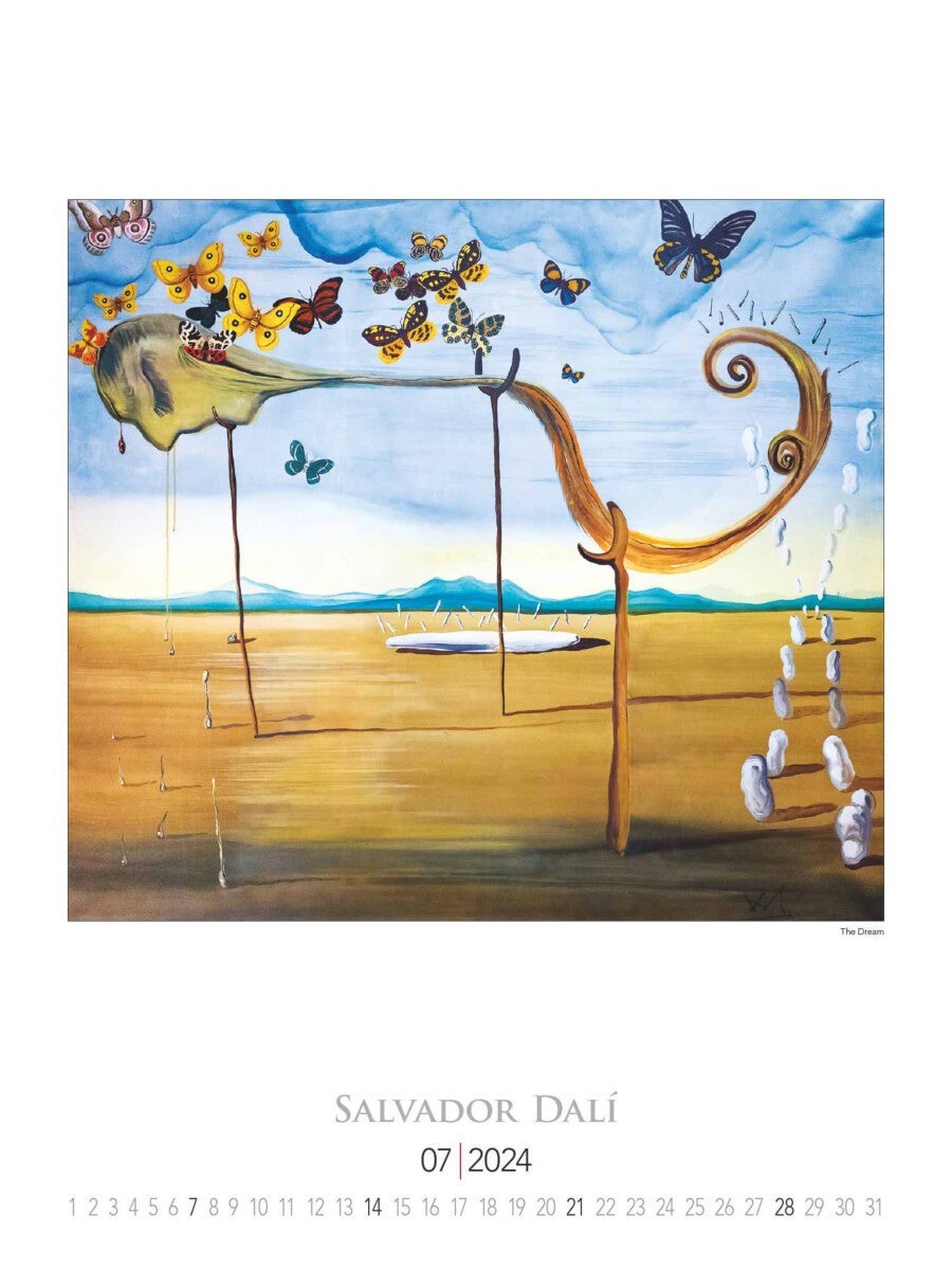 Kalender 2024 Salvador Dali 42x56cm