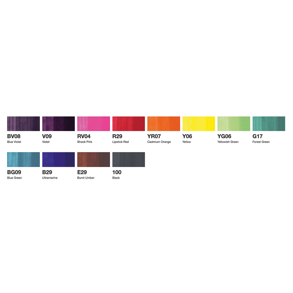 Tusj Copic Ciao Alkoholbasert 12 Stk Basic