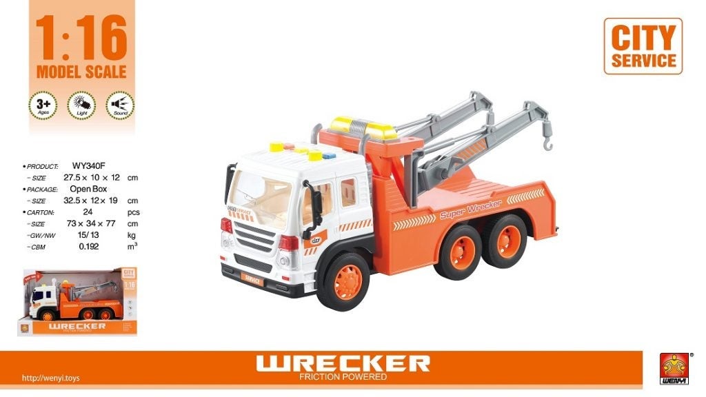 Wenyi  Kranebil m/Lyd og lys (32Cm)