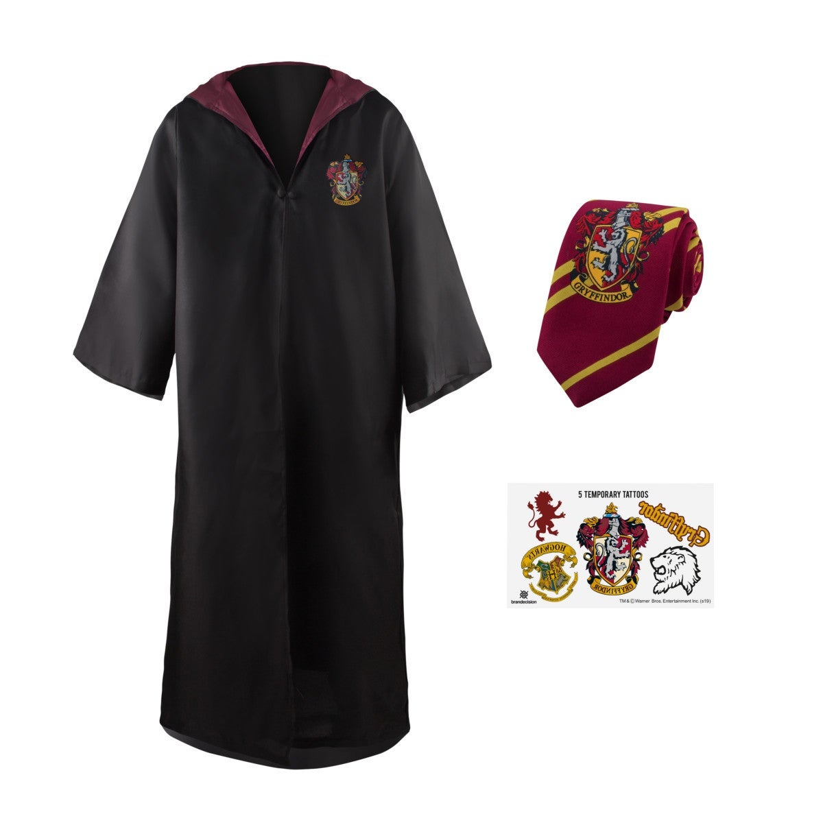 Utkledning Harry Potter Kappe Slips Griffing Str:M