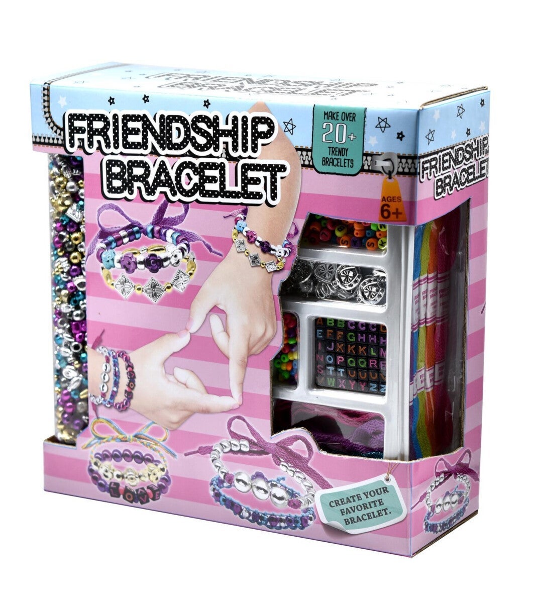 Perlesett Vennearmbånd m/alfabet