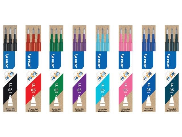Refill Kulepenn Pilot Frixion 0,5 Sort (3)