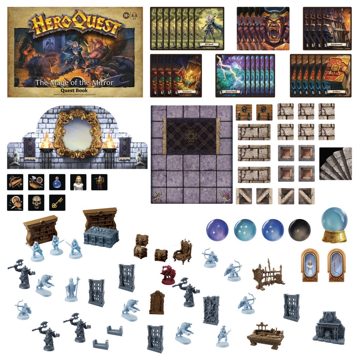 Spill Heroquest expansion Mage Mirror Quest Eng