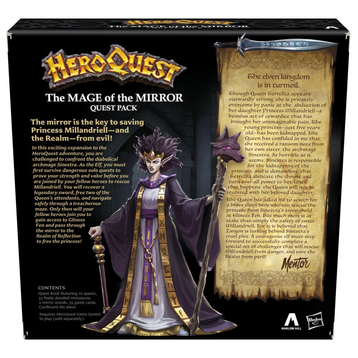 Spill Heroquest expansion Mage Mirror Quest Eng