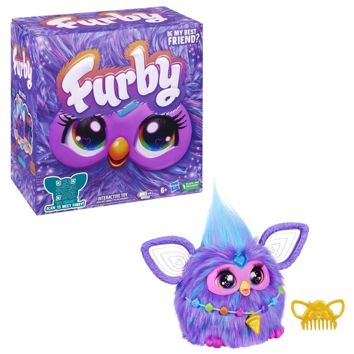 Furby Purple Interactive Plush Eng